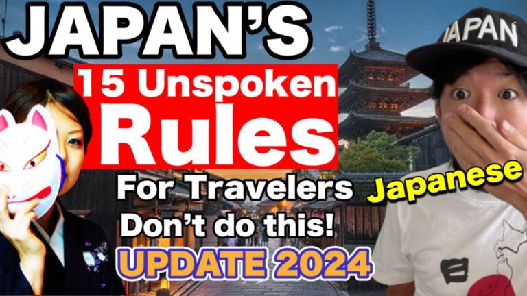 JAPAN’S UNSPOKEN RULES  | 15 You Need to Know Before Traveling!  | Travel Guide for 2024