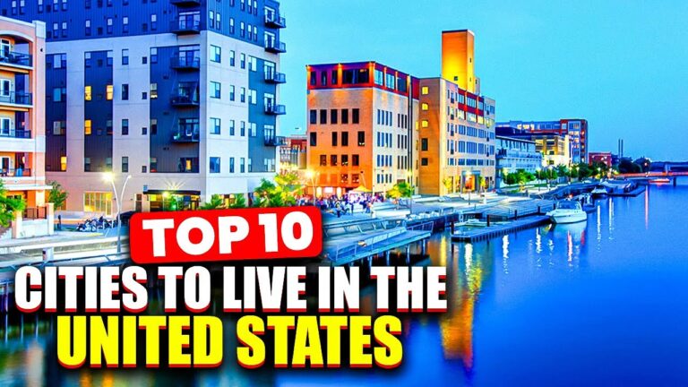 Top 10 Cities to Live in the UNITED STATES 2024.