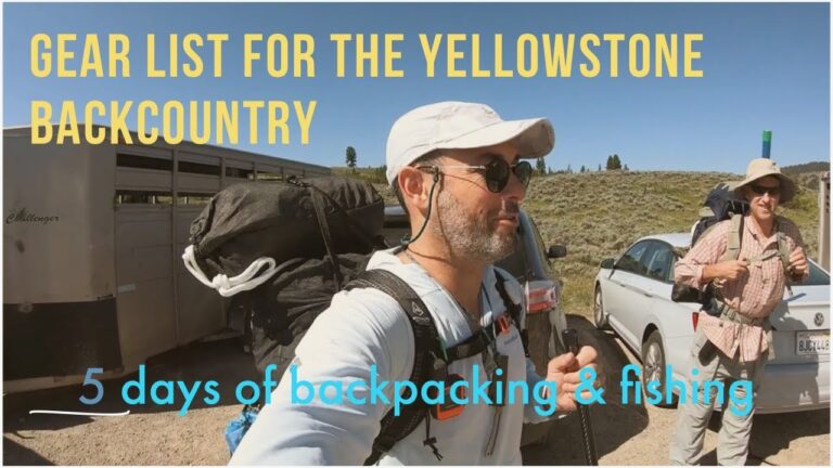 Gear List for a Yellowstone Backcountry Summer