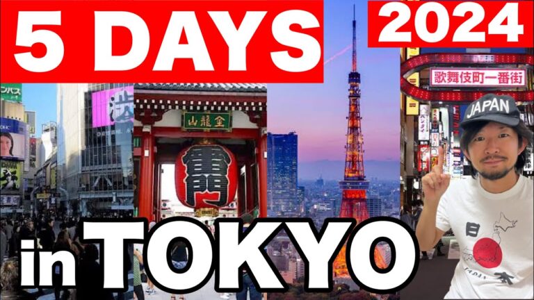 How to Spend 5 Days in TOKYO – Japan Travel Itinerary  | Travel Update 2024 | For First Timers!