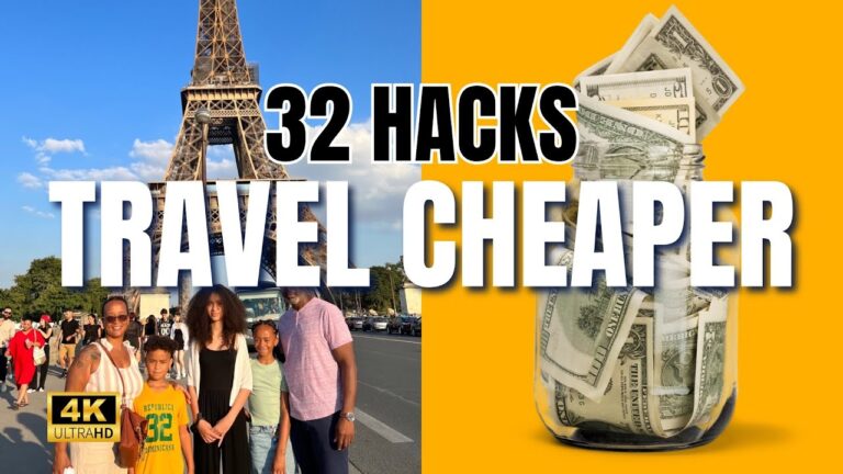 SAVE MONEY on TRAVEL in 2024 (32 EASY money-saving hacks)