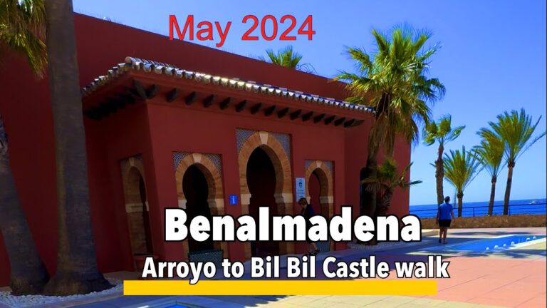 Benalmadena 🇪🇸 it’s  May  2024 and a great day for a walk from Arroyo to Bil Bil castle.✨🏖️