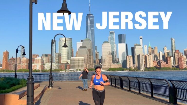 New Jersey USA 4K Waking Tour 2024 – Grove Street to Jersey City Waterfront Walk 2024
