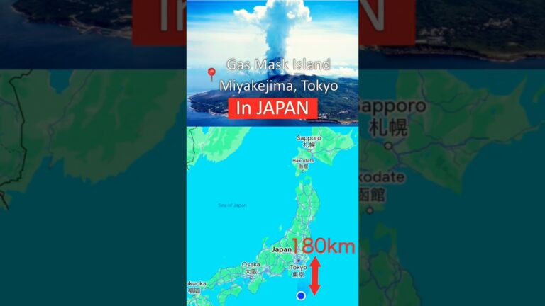 Tokyo’s Hidden Pacific Island | MIYAKEJIMA Island🇯🇵 Gas Mask Island  #shorts #Japan #miyakejima