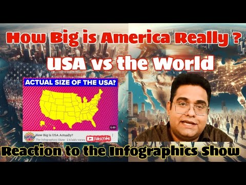 How Big is the United States 🇺🇲 Really? | A Land of Superlatives | #IvanJudeSmithReacts | in English