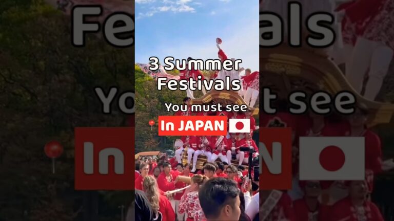 3 Summer Festivals you must see in Japan 🇯🇵 #shorts #Japan #SummerFestival #thingstodo