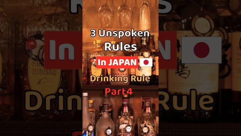 3 Unspoken Drinking Rules you need to know in Japan🇯🇵 Part4 #shorts #Japan #UnspokenRule #nightlife