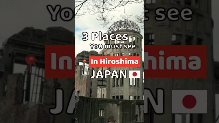 3 Places you must see in Hiroshima 🇯🇵 #shorts #Japan #Hiroshima #thingstodo