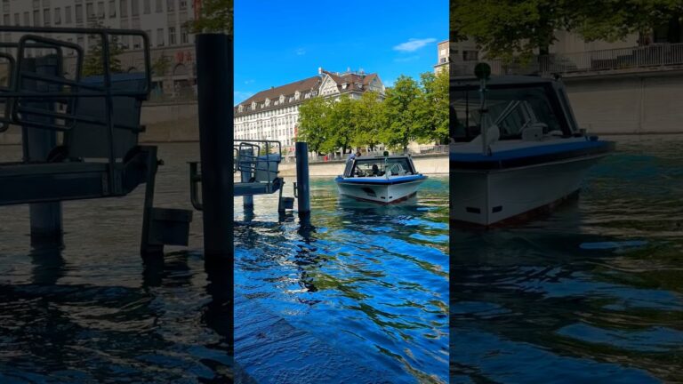 Discover Zurich City from the lake #switzerland #shorts #travel #viralvideo #boat