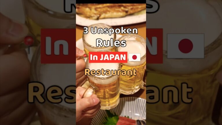 3 Unspoken Rules about the restaurant that you need to know in Japan 🇯🇵 #shorts #Japan #UnspokenRule