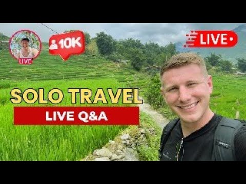 Live Stream – Solo Travel Vlog Q&A – 4 months into my Journey!