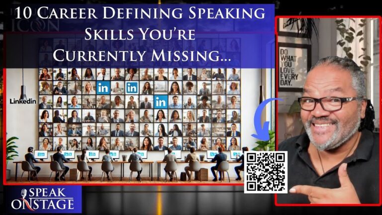 10 Career Defining Speaking Skills You’re Currently Missing –  Speak Onstage  – LinkedInLIVE 15/9/24