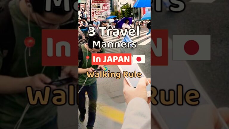 3 Travel Manners about Walking you need to know in Japan 🇯🇵 | #shorts, #Japan, #Manner, #walking